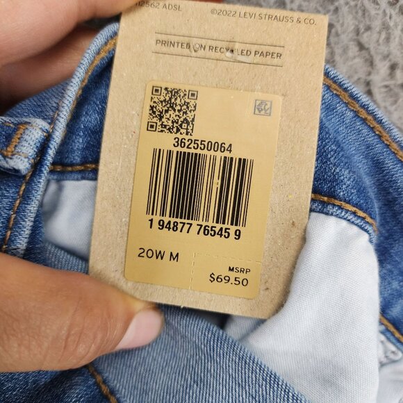 Levi's Jeans Womens 20W Blue 711 Skinny Stretch Mid Rise *NWT* - Picture 14 of 15